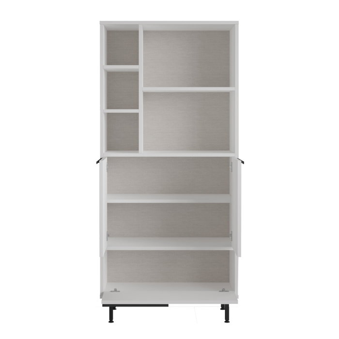 Hanah Home Mueble de Baño On9C-W Blanco 74.8cm x 161.6cm x 35.5cm Elegante y Funcional